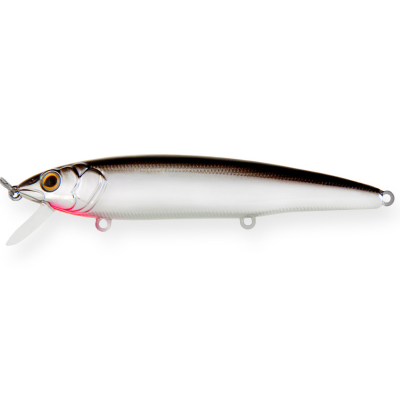 Воблер Strike Pro Flash Minnow 85, 85 мм, 8,6 гр. цвет: A010-EP Black Back Silver (9931925)