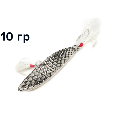 Блесна GT-BIO Shinny S-Hyperbola 5.3см, 10гр, серебро  GT-32T