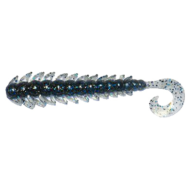 Силиконовая приманка Bait Breath Bugsy 3.5" цв. #118 Smoke/Blue Gold Seed
