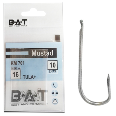 Крючки BAT Mustad КM 701 Tula+ (№ 16) уп.10