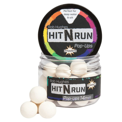 Плавающие бойлы Dynamite Baits Hit N Run Pop-Up Wafter Bright White 14 мм. (DY1269)
