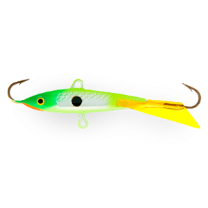 Балансир Strike Pro Super Ice 55  5,5см. 24,2гр. с желтым хвостом A133E