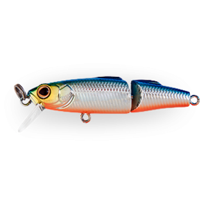 Воблер Тонущий cоставной 4.8 см 2.9 гр Загл. 0,2м - 0,4м 626E