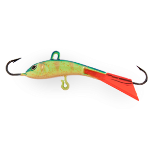 Балансир Strike Pro Dolphin Ice 50  5см. 36.4гр. тройник обмазка с камнем, светящийся A172FL
