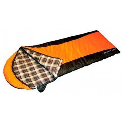 Спальный мешок Campus Coguar 250 R-zip от 2 град. (одеяло+подголовник) (цвет black700/orange300)