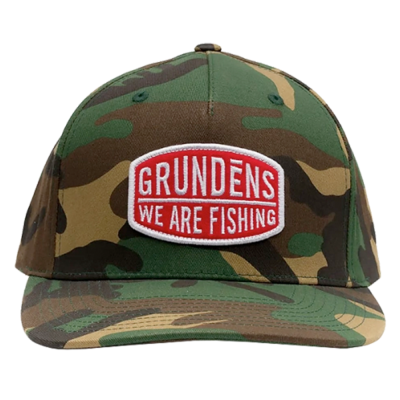 Бейсболка Grundens We Are Fishing Camo Trucker, Camo, One Size