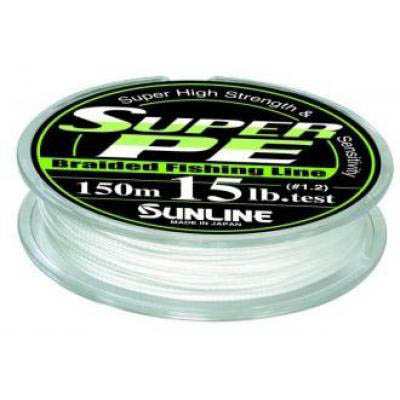 Шнур плетеный Sunline Super PE 150m - #3.0/30lb (белый) 