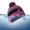Шапка водонепроницаемая DexShell Waterproof Beanie Hat Pink Stripe one size (DH352-Pink Stripe)