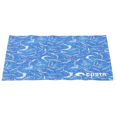 Ткань для протирки очков Costa 5X7 Recycled Cloth (Vintage Fish Blue)
