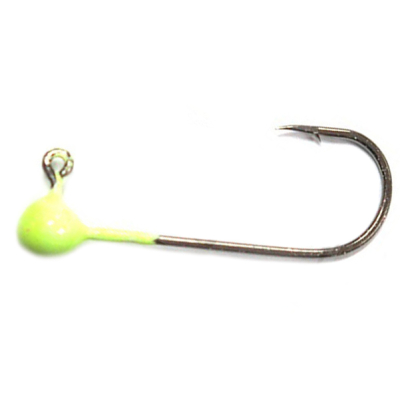 Джиг-головка 0,85 в упаковке 5шт,крючок KUMHO №4 шартрез