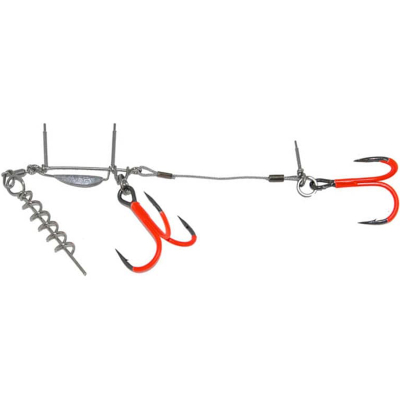 Оснастка стингер BKK для силикона BB Trigger 21-UVO (Stinger Rig) #3/0 (1шт)
