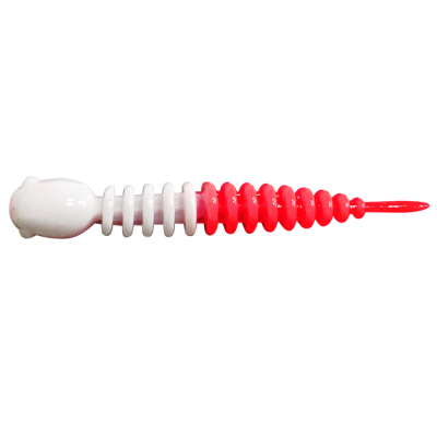 Силиконовая приманка Trout Bait Chub 50 Сыр цв. 14 (White-Red)