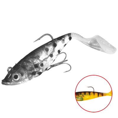 Силиконовая приманка оснащенная Mikado Crystal Fish WXH-66-14см цв. 2 (1уп.-2шт.)