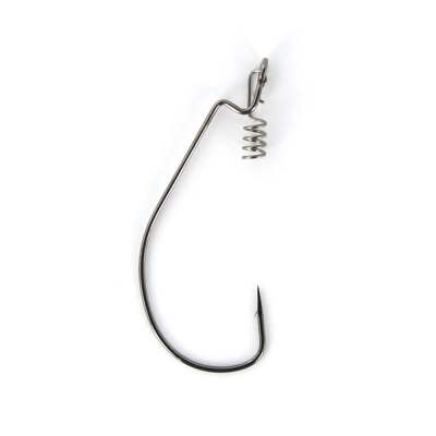 Крючки офсетные Yoshi Onyx Offset Hook Long 2 (BN), Big Eye With Spring, с пружинкой (упак. 5шт.)