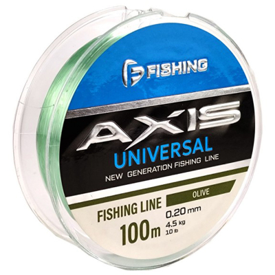 Леска F-Fishing Axis Universal Line Olive 100м 0,25мм 6,8кг 15lb