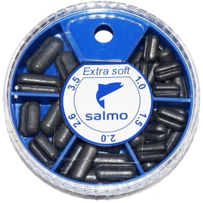 Грузила набор Salmo Extra Soft малый 5 секц. 1.0-3.5г 060г набор 4