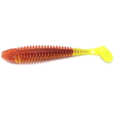 Силиконовая приманка Boroda Baits Shemaya 85 mm ГРАНАТ/ЛИМОН (Garnet/Lemon)