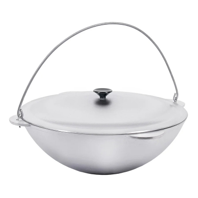 Казан татарский с крышкой д.300 объем 4 л Силумин (БКТД04к)