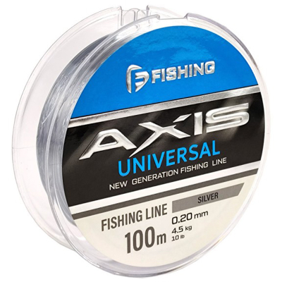 Леска F-Fishing Axis Universal Line Silver 100м 0,40мм 14,5кг 32lb