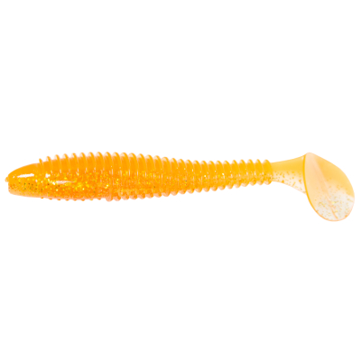 Силиконовая приманка Kaida Shrimp 4" 10cm 8g Clear Orange-6tails HT#006