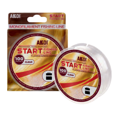 Монофильная леска Akkoi Start прозрачный (100m) ф-0,20mm ( 7 кг)