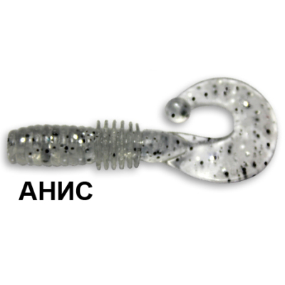 Силиконовая приманка Crazy Fish Power Mace 10-4-7-1 анис цв. ghost (призрак)