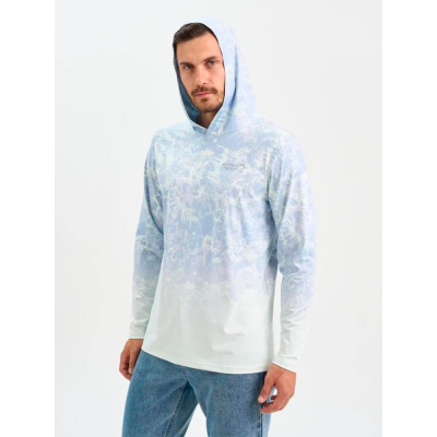 Футболка с длинным рукавом и капюшоном Extreme Fishing ADD-G700H UPF 50+ Frosted Cloud р-р XL