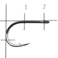 Крючок Gamakatsu LS-3313F Ring Eye N-L №01