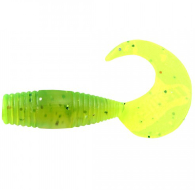 Силиконовая приманка Yaman Pro Spry Tail 1,5" цвет #10 - Green pepper (уп. 10 шт.)