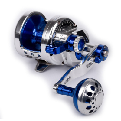 Мультипликаторная катушка Blue Marlin BMF 12 D серебро 