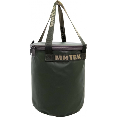 Ведро Митек с крышкой Ø 40см. H-40см (хаки)