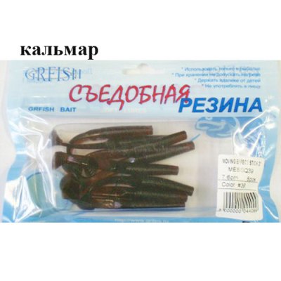 Съедобная резина Grfish Moving Effect Stick 3" 76mm, аттр.кальмар, уп.8шт, цвет #39