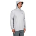 Термофутболка Simms Tech Hoody - Artist Series, Striper Woodland Camo Storm/Sterling Blue, L