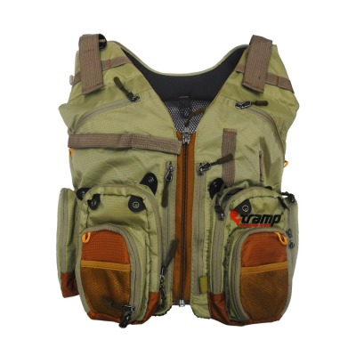 Жилет рыболовный разгрузочный Tramp Angler хаки, S/M