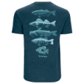 Футболка Simms Species T-Shirt, Navy Heather, XL