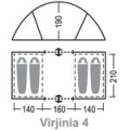 Палатка Greenell "Виржиния 4 V2"