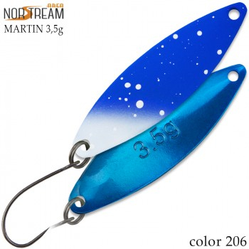 Блесна колеблющаяся Norstream Martin 3,5гр. цв. 206