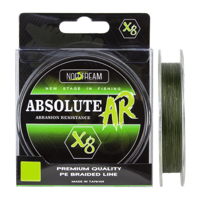 Леска плетёная Norstream Absolute AR 8X 150m Green #1.2