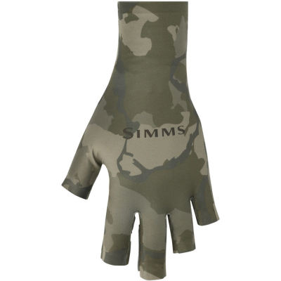 Перчатки Simms SolarFlex SunGlove, Regiment Camo Olive Drab, XL