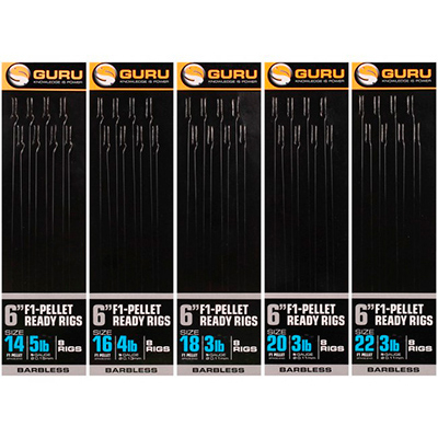 Готовая оснастка Guru F1 Pellet Pole Rig-22 -0,11мм 15см GRR059