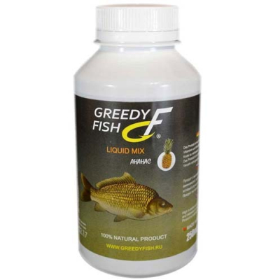 Ликвид микс GreedyFish Liquid Mix (вкус ананас) 0,25л.