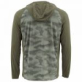 Термофутболка Simms SolarFlex Hoody Print, Hex Camo Loden, XXL