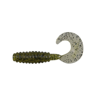 Твистер Dragon Jumper 2"/5cm 20 шт. GREEN black glitter