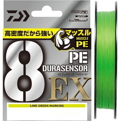 Леска плетёная Daiwa UVF PE Durasensor X8EX+SI3 LGM 200m #0.3