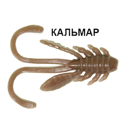 Силиконовая приманка Crazy Fish Allure 1,6" 23-40-43-6 кальмар цв. rain-worm (дождевой червь)