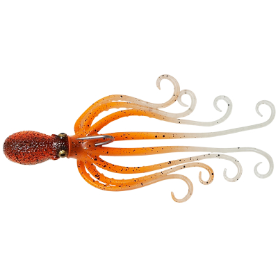 Приманка Savage Gear 3D Octopus 185g 20cm UV Orange Glow 63892