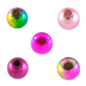 Головки Knapek Tungsten Beads Regular Lucent 4.0mm Rainbow
