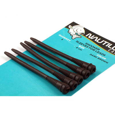 Сменная вставка для грузил Nautilus Shooker Sleeves For Leads 6см Dark Brown