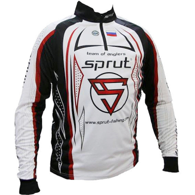 Футболка Sprut Team of Anglers White/Black/Red р.XXXL