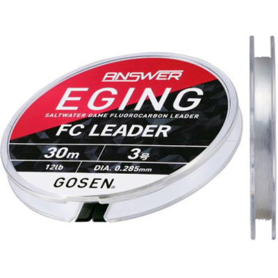 Леска Gosen Answer Eging FC Leader [Natural] 30m #3 (12lb) (4549203027958)